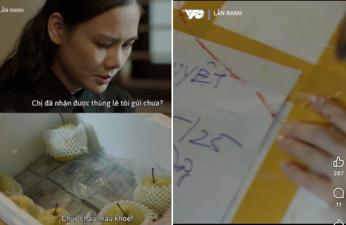 Cảnh Nguyệt (Huyền Sâm) bị dao cứa tay khi mở thùng tiền hối lộ là khoảnh khắc gây tranh cãi dữ dội và được xem là hình ảnh ẩn dụ ám ảnh nhất của phim