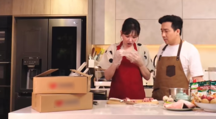 Trấn Thành đã lựa chọn chiếc tủ lạnh trị giá 8 chữ số để bảo quản thực phẩm. Ảnh chụp màn hình