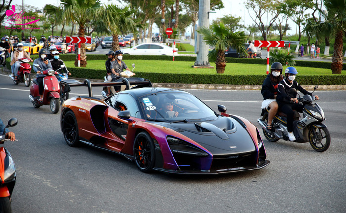 Chiếc siêu xe McLaren Senna trị giá 50 tỷ với biển số khắc tên bà Mailisa xuất hiện trên đường phố. (Ảnh: FBNV)