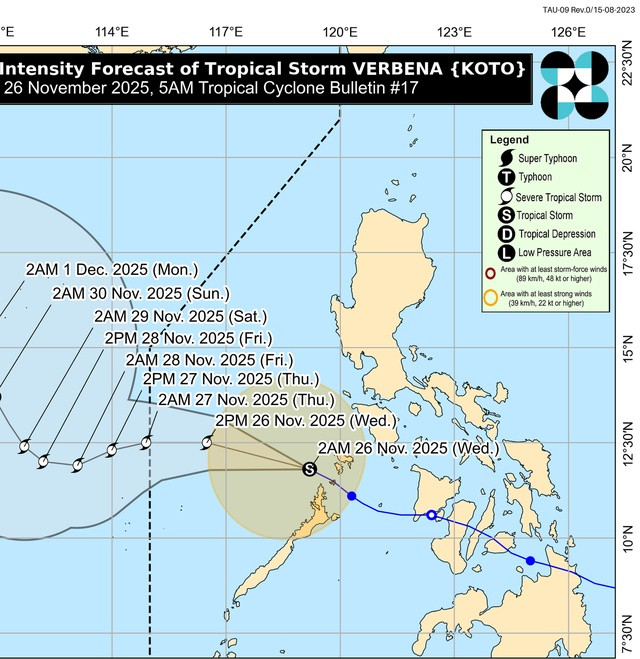 Bão số 15 di chuyển khó lường, liên tục đổi hướng khi vào tới biển Đông Ảnh 1