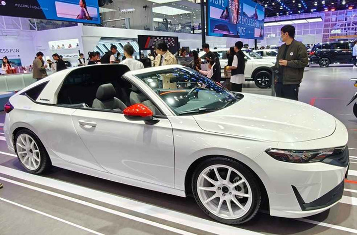 Honda Integra tại buổi triển lãm.