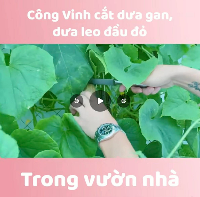 Chiếc đồng hồ 600 triệu của Công Vinh trong vlog của Thủy Tiên. Ảnh: FBNV