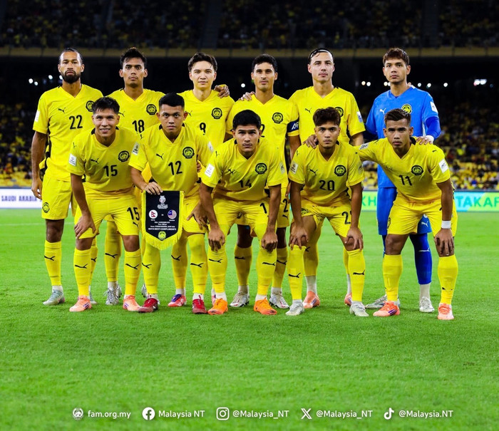 Tuyển Malaysia đối diện nỗi lo bị AFC loại khỏi vòng loại Asian Cup 2027. Ảnh: Malaysia NT