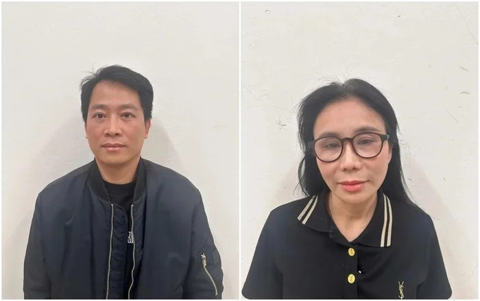 Mailisa và chồng là Hoàng Kim Khánh tại thời điểm bị bắt tạm giam.