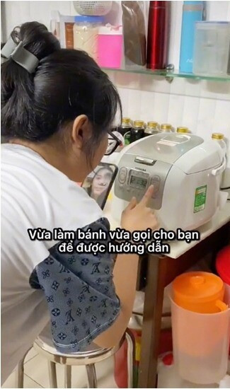 Nồi cơm 2 triệu của Phương Mỹ Chi. Ảnh chụp màn hình