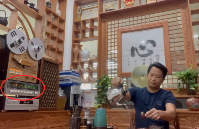 Vợ chồng bà chủ thẩm mỹ viện Mailisa sở hữu chiếc ampli được sản xuất vào những năm 1970. Ảnh chụp màn hình