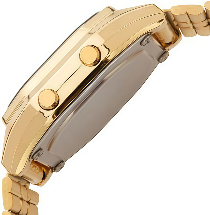 Nút điều chỉnh đồng hồ Casio LA680WGA-9DF của Đen Vâu. (Nguồn: Casio)&nbsp;