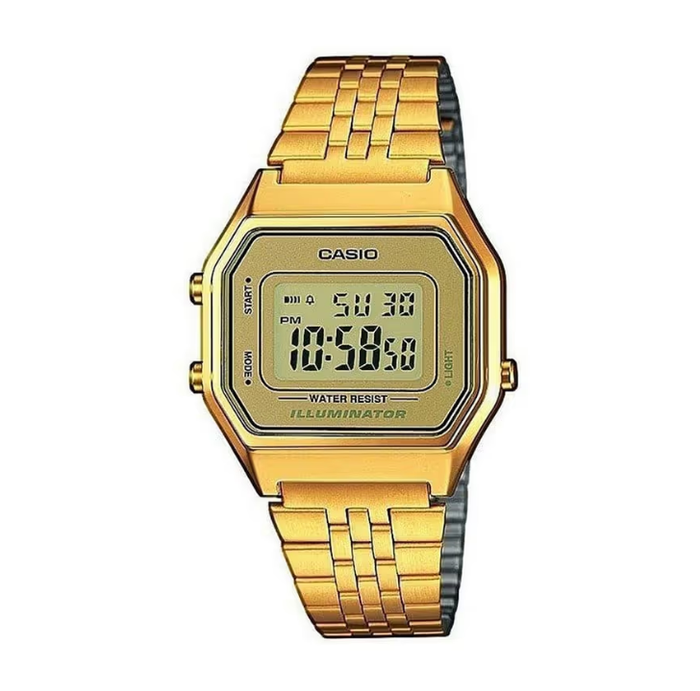 Mặt đồng hồ Casio LA680WGA-9DF của Đen Vâu. (Nguồn: Casio)