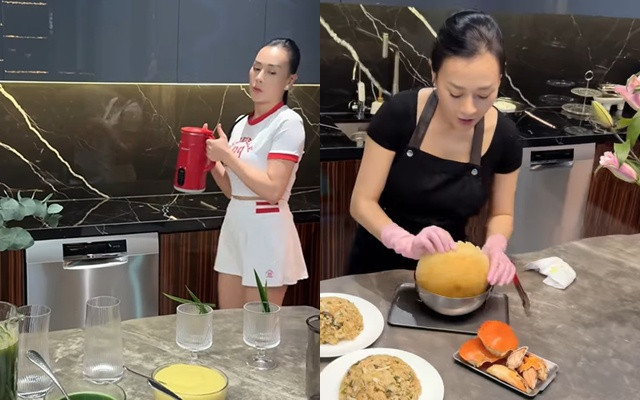 Máy rửa bát trị giá 8 chữ số của Phương Oanh. Ảnh chụp màn hình