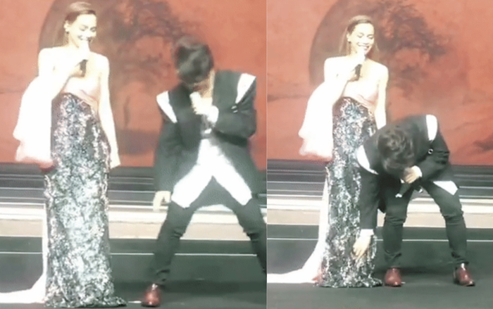 Nam ca sĩ dám vén váy Hồ Ngọc Hà trước hàng trăm khán giả Ảnh 2