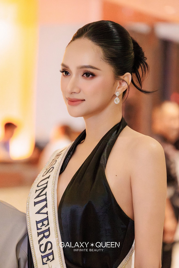 Hình ảnh của Hương Giang tại Miss Universe 2025 (Ảnh: FBNV).