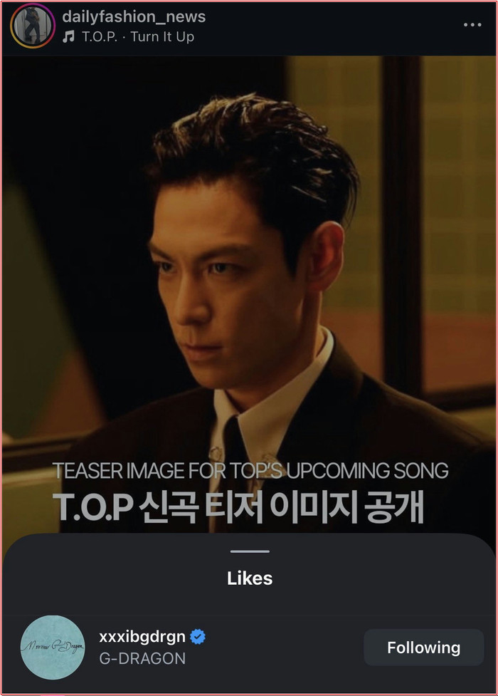 T.O.P tái xuất sau 13 năm, G-Dragon có động thái gây chú ý Ảnh 4