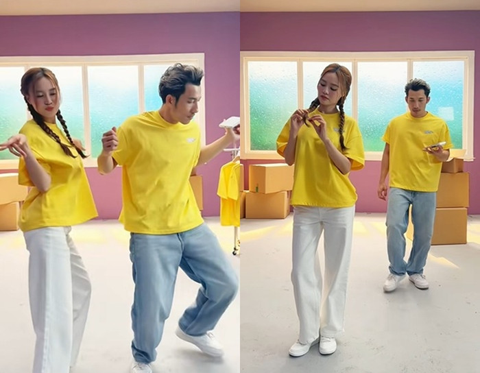 Đoạn clip Ninh Dương Lan Ngọc đăng tải khiến nhiều khán giả thích thú. (Ảnh từ FBNV)