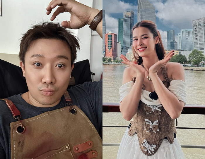 Trấn Thành và Đông Nhi vừa có màn kết hợp hài hước trong một chương trình. (Ảnh FBNV)