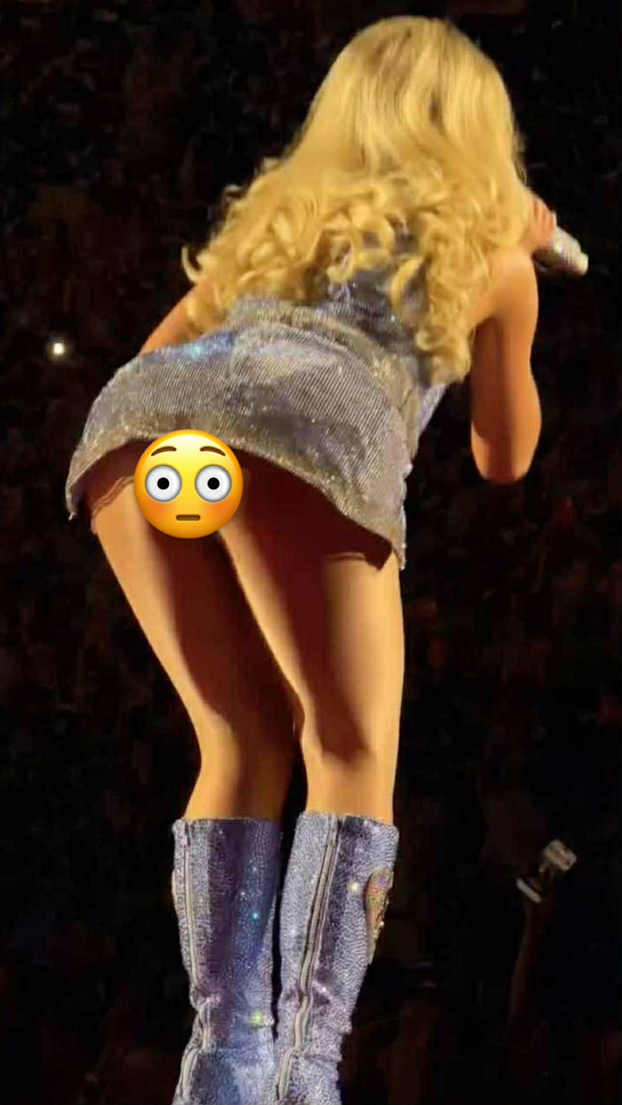 Phần trình diễn của nữ ca sĩ khiến người hâm mộ ngượng tái mặt.