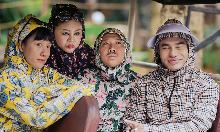 Tạo hình hài hước của Trấn Thành trong Bộ Tứ Báo Thủ.