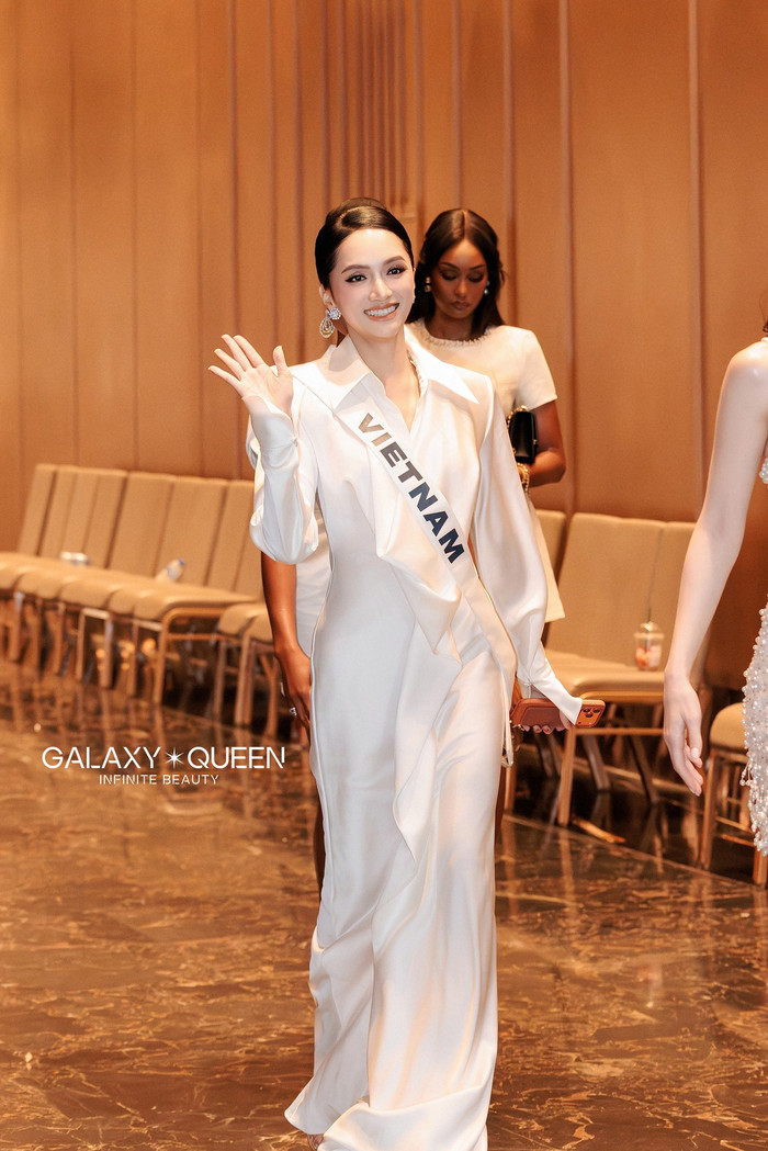 Hương Giang đang tham gia Miss Universe 2025. (Ảnh Galaxy Queen)