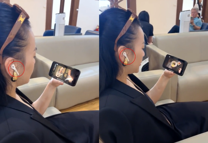 Phương Oanh sử dụng AirPods 2 để hỗ trợ trong công việc và cuộc sống hàng ngày. (Nguồn: TTNV)