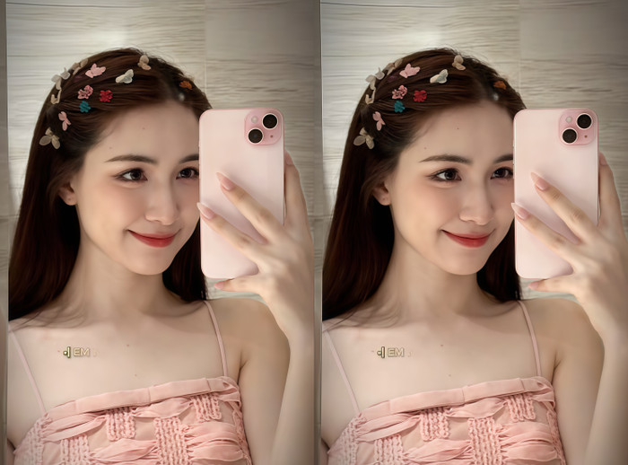 Hòa Minzy lựa chọn iPhone 15 Plus màu hồng. (Nguồn: TTNV)