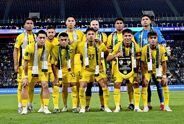 Chưa rõ FAM sẽ ứng phó ra sao với án phạt của FIFA, nhưng ở chiều ngược lại, tuyển Malaysia đang đứng trước cơ hội giành vé dự vòng chung kết Asian Cup 2027 ngay trong tháng 11 này. Ảnh: Malaysia NT