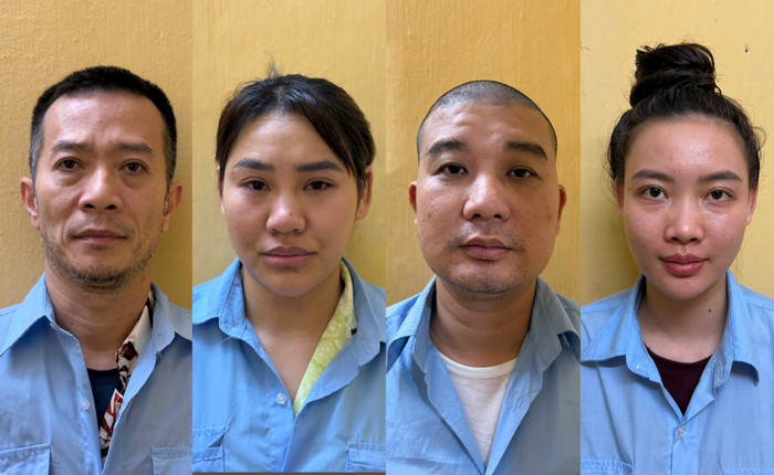 Các đối tượng liên quan đến vụ việc. Ảnh: Công an TP Hà Nội