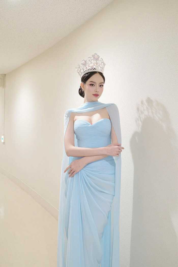 Hoa hậu Thanh Thủy công khai thừa nhận bản thân “u mê” nam thần tượng đến mức từng mơ thấy anh. (Ảnh: FBNV)