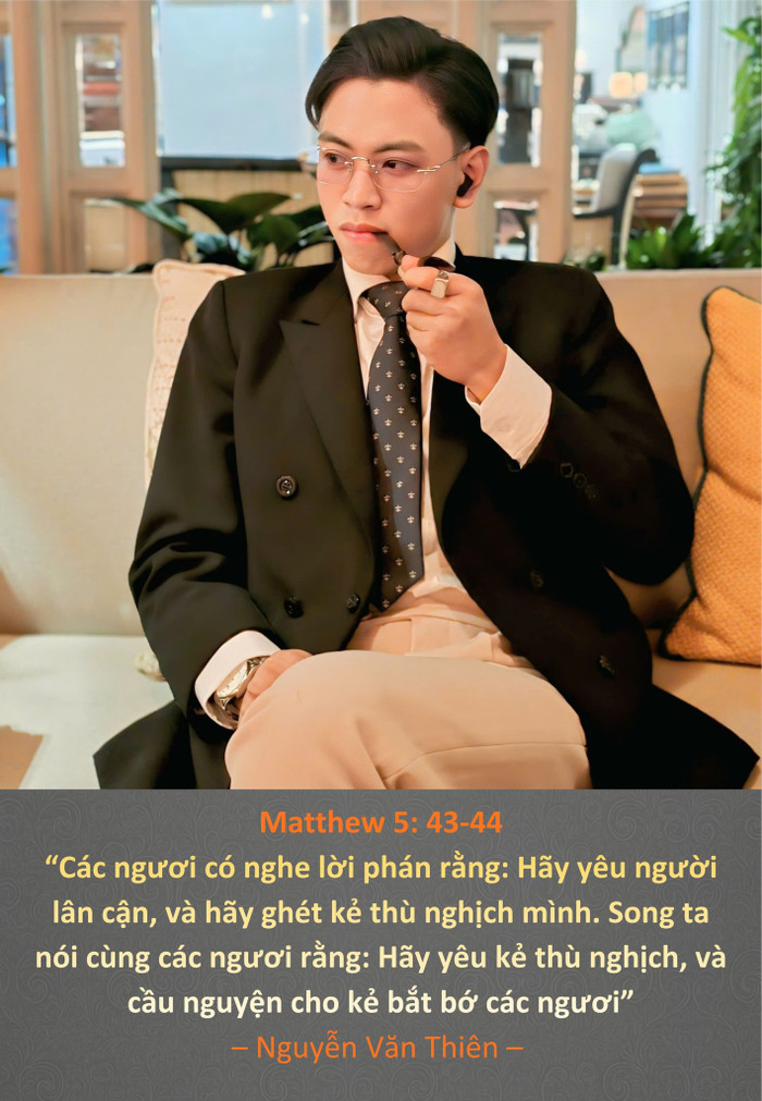 Trên mạng xã hội, Nguyễn Văn Thiên thường xuyên viết dòng trạng thái đậm chất 'đạo lý'