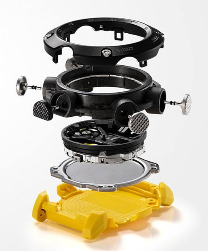 Cấu tạo từng bộ phần trên chiếc đồng hồ của thầy Park Hang Seo. (Ảnh: Casio)