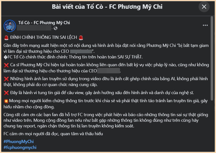 Phương Mỹ Chi bị lan truyền hình ảnh thất thiệt gây bức xúc Ảnh 2