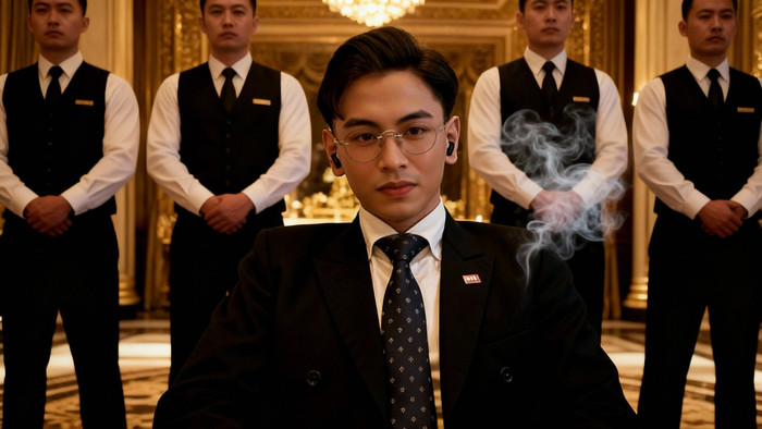 'Tổng tài' Nguyễn Văn Thiên sử dụng chiếc túi 3 triệu. Ảnh: FBNV