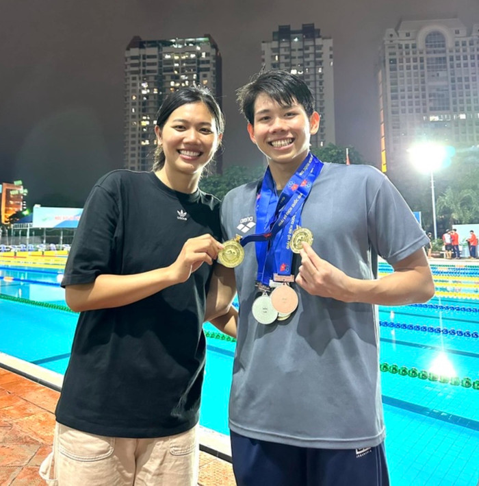 Quang Thuấn liệu có “bơi xa” hơn chị gái Ánh Viên? Ảnh: FBNV