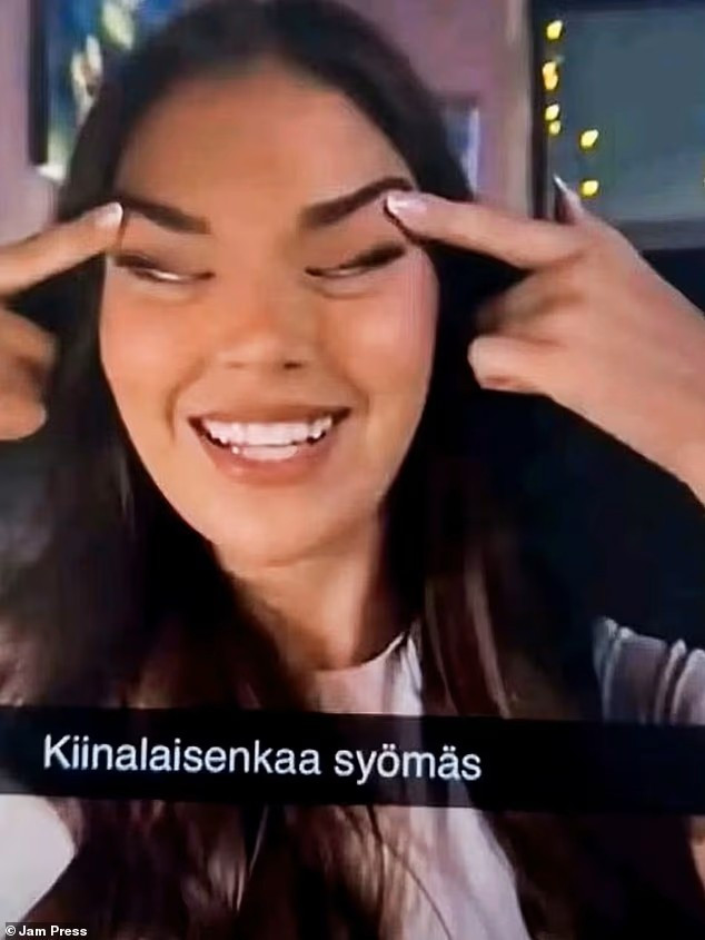 Bức ảnh của Hoa hậu Phần Lan 2025 - Sarah Dzafce khiến công chúng phẫn nộ. (Ảnh: dailymail)