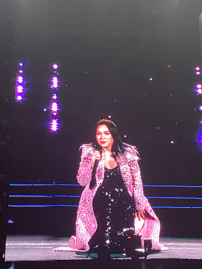 Mỹ Tâm bất ngờ quỳ gối cảm ơn bố mẹ ngay trên sân khấu See The Light.