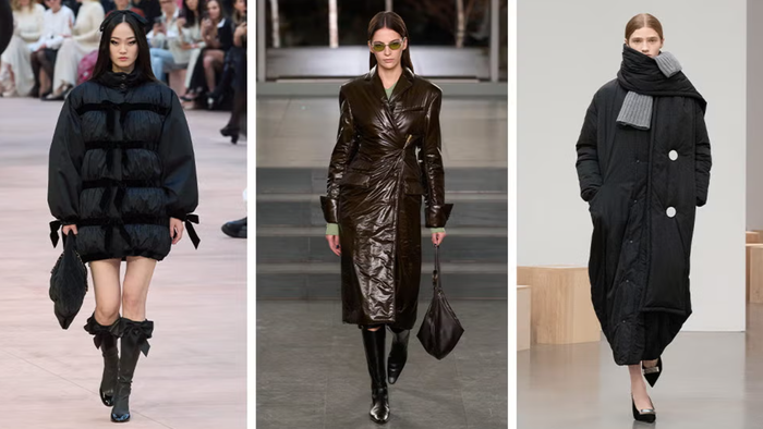 Áo phao từ lâu đã được xem là “cứu tinh” trong những ngày giá lạnh. Mùa này, Chanel, Tory Burch và Brandon Maxwell mang đến những cách tiếp cận mới mẻ cho item quen thuộc, từ các chi tiết mang hơi hướng nữ tính, chất liệu bóng bẩy cho đến thiết kế cổ khăn, kết hợp khéo léo hai xu hướng trong một. Nhờ đó, áo phao vẫn giữ được vẻ chỉn chu, thời thượng mà không tạo cảm giác cồng kềnh. Ảnh: Harpers Bazaar