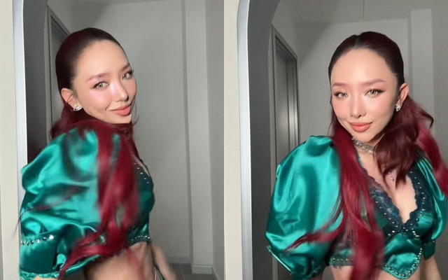 Gần đây, nữ ca sĩ vướng nghi vấn sửa mũi. (Ảnh chụp màn hình)