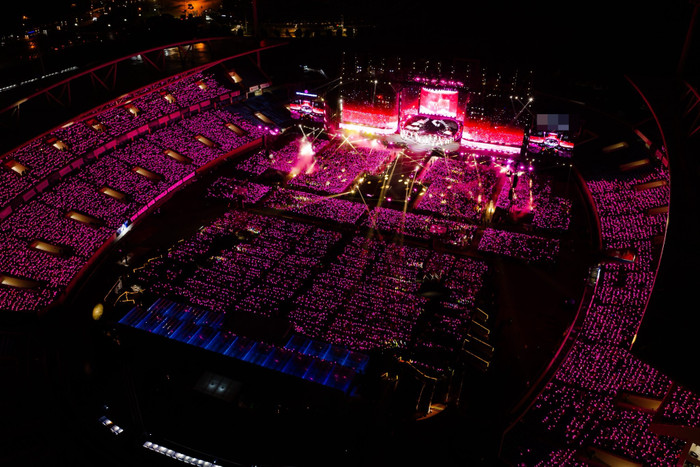 Toàn cảnh đêm nhạc của Mỹ Tâm. 