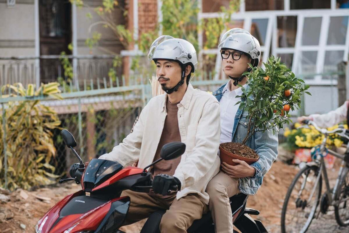 Chiếc xe máy 35 triệu của Đen Vâu. Ảnh: FBNV