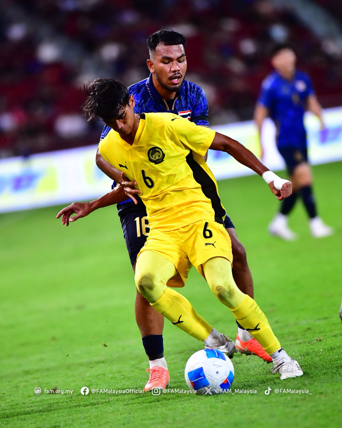Malaysia thua Thái Lan 0-1. Ảnh: FAM