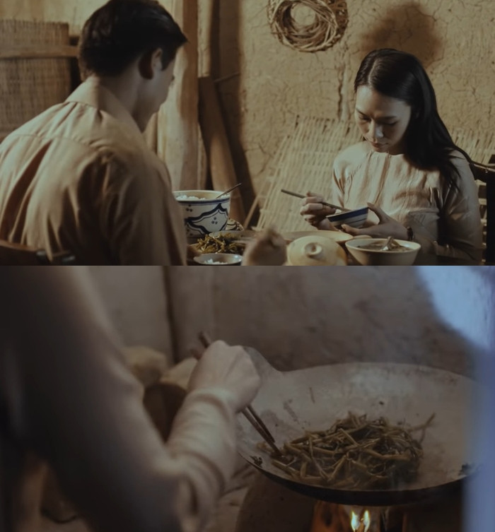 Mỹ Tâm từng xào rau muống, nấu ăn cho Mai Tài Phến trong MV cách đây 8 năm.&nbsp;