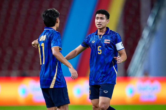 Seksan ghi bàn nâng tỷ số lên 2-0. Ảnh: FAT