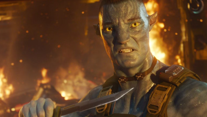 Khoảnh khắc Quaritch lặng lẽ nhảy khỏi một hòn đảo lơ lửng rồi biến mất là chi tiết then chốt tạo nên cái kết mập mờ và gây tranh cãi của Avatar 3