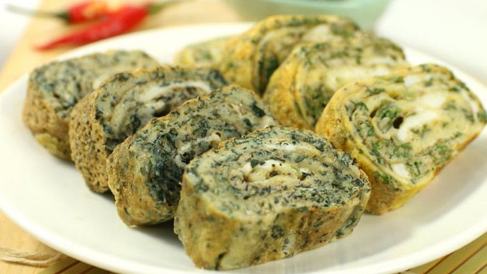 Món trứng chiên với lá mơ lông. (Ảnh minh họa từ Internet)