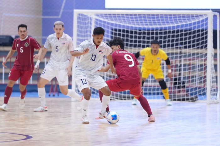 Futsal Thái Lan thua Indonesia 1-6. Ảnh: FAT