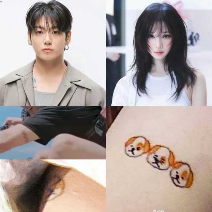 Trước đó một số khán giả đã 'soi' ra hình xăm của Winter và Jungkook được cho là có phần tương đồng. Ảnh: Kbizoom