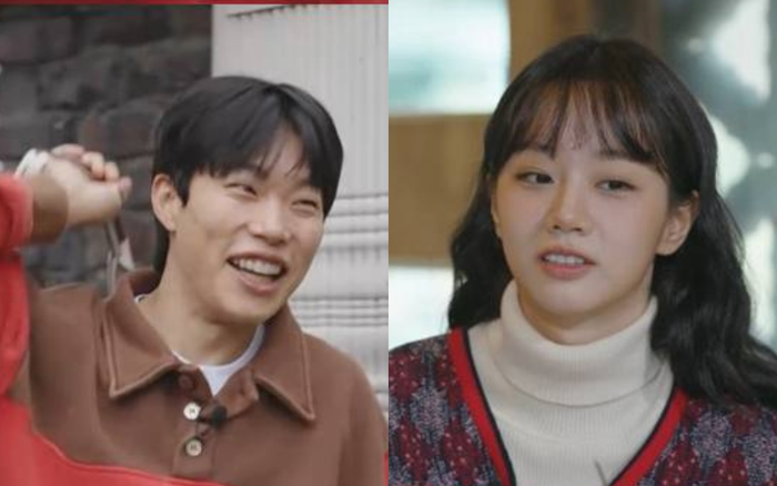 Hai diễn viên Ryu Jun Yeol và Hyeri khi xuất hiện tại chương trình. Ảnh chụp màn hình