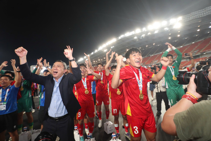 Truyền thông Thái Lan cho rằng thành công hiện tại cho thấy bóng đá Việt Nam xứng danh số 1 Đông Nam Á. Ảnh: Quý Lượng