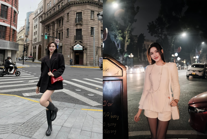 Đỗ Thị Hà lựa chọn các thiết kế đơn sắc. Ảnh: FBNV