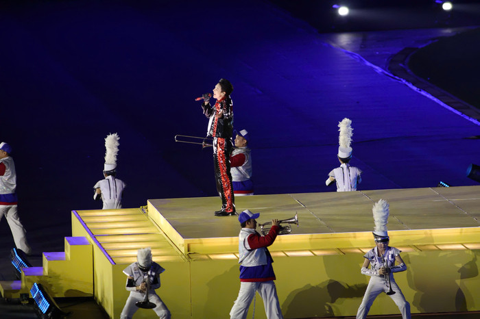 Các tiết mục biểu diễn. Ảnh: Quý Lượng