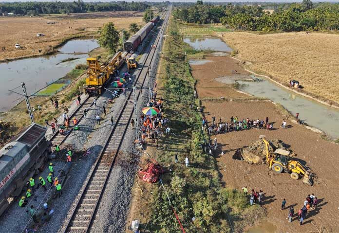 7 con thú khổng lồ bị xe lửa tông chết tại chỗ, hiện trường gây bàng hoàng Ảnh 2