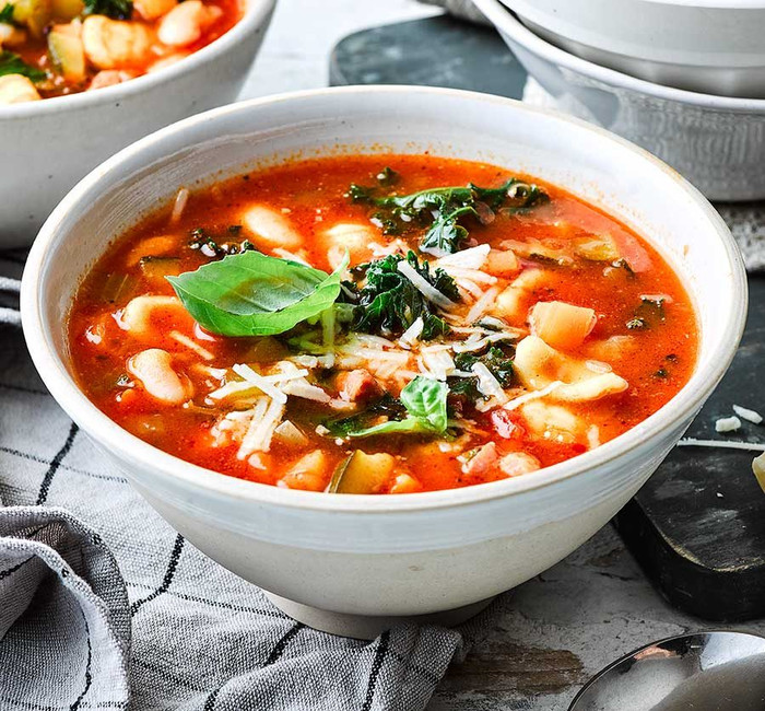 Món súp minestrone cực tốt cho sức khỏe và là bí quyết giúp sống thọ của nhiều người. (Ảnh từ BBC Good Food)